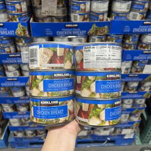 上海costco代购 美国进口Kirkland科克兰鸡胸肉罐头开罐即食354g