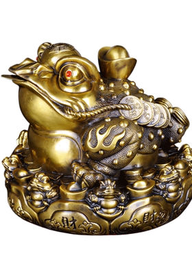 全铜金蟾酒柜办公桌开业礼品