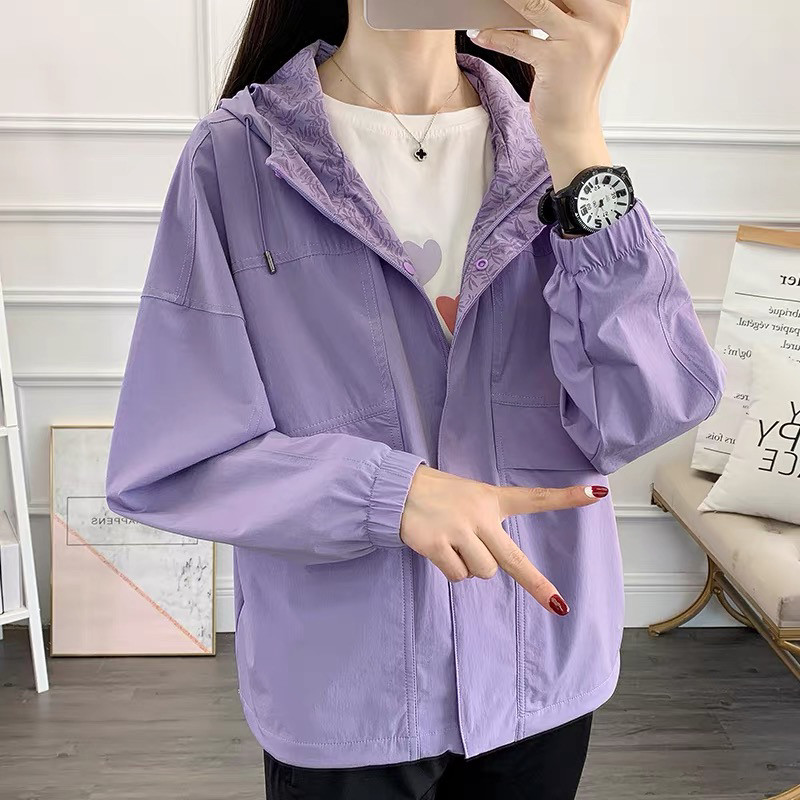 户外防晒衣女春夏薄款防紫外线轻薄透气皮肤风衣长袖徒步快干外套