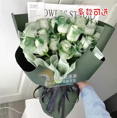 绿之梦鲜花苏格兰绿玫瑰生日送花
