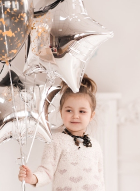 星星五角星铝箔铝膜气球19寸颜色齐全进口正品生日婚房布置拍照