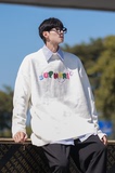 抖音品质男女宽松套头圆领宽松刺绣毛衣针织衫现货-BKM09-P88，男装针织衫/毛衣，电商B327