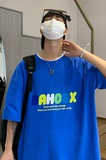 抖音直播款新款男女夏天宽松休闲短袖t恤半袖teeT18-P25，男装T恤，电商B327