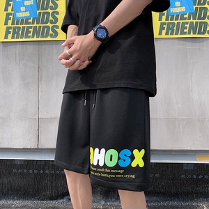 DK27-P25夏天男士宽松直筒休闲短裤运动篮球裤五分裤沙滩裤