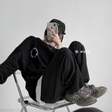 K20-P40直播款男女中性款宽松运动裤卫裤休闲篮球裤抽绳裤子，男装休闲裤，电商B327