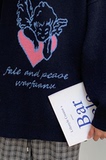 现货BKM05-P75-秋冬男女宽松印花毛衣保暖针织衫圆领线衣，男装针织衫/毛衣，电商B327