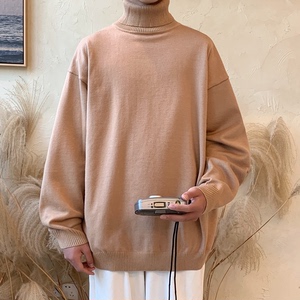 8色秋冬高领毛衣纯色百搭休闲打底衫毛线衣BKM16-特P35~冲,2021流行发色夏天短发穿搭图片