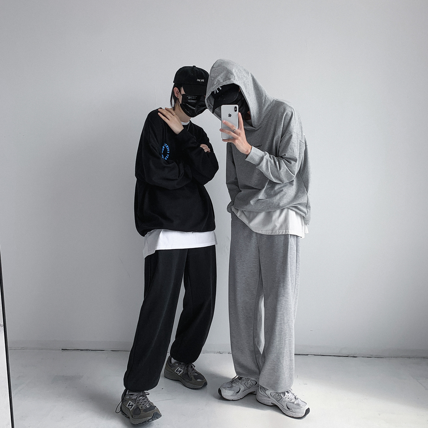 K20-P40秋装冲鸭！！！港风男女休闲运动裤百搭抽绳裤卫裤,男装休闲裤,电商B327