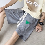 DK28-P38宽松直筒华夫格休闲短裤五分裤中裤，男装牛仔裤，电商B327