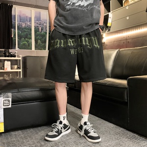 22夏天男士港风宽松休闲运动短裤篮球裤刺绣五分裤沙滩裤 DK29-P3图片