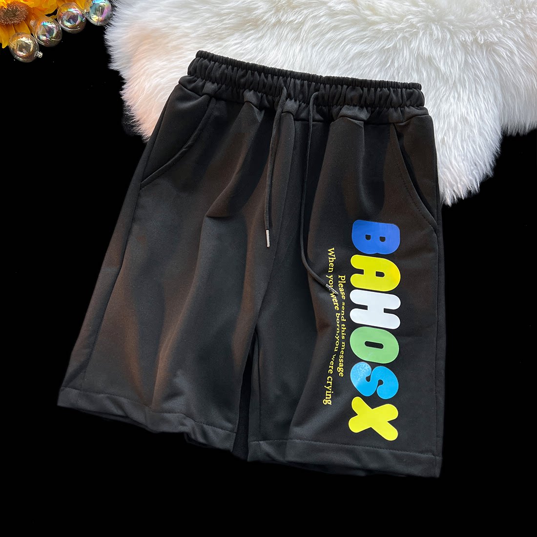 DK30-P252026夏天男女宽松运动休闲短裤篮球裤沙滩裤子五分裤，男装牛仔裤，电商B327