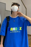 抖音直播款港风男女夏天宽松休闲短袖t恤半袖teeT18-P25，男装T恤，电商B327