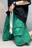 DK28-P38尺码M-5XL宽松直筒华夫格休闲短裤五分裤中裤沙滩裤，男装牛仔裤，电商B327
