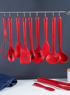 德国双立人旗下BALLARINI/巴拉利尼硅胶耐高温锅铲汤勺煎铲11件套