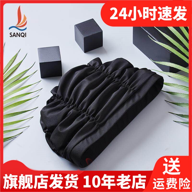 三奇新款游泳帽布女士款大号长发护耳舒适防水成人装备泡温泉用品