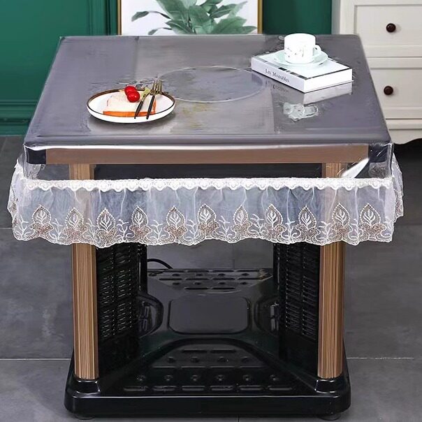 烤火桌罩透明胶垫防水防油