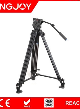 劲捷VT-3500-VT3530阻尼液压云台专业摇臂摄像单反相机三脚架套装