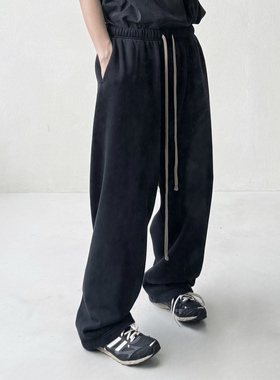 Entire Studios25秋冬松软保暖舒适廓形宽松运动休闲加绒阔腿卫裤