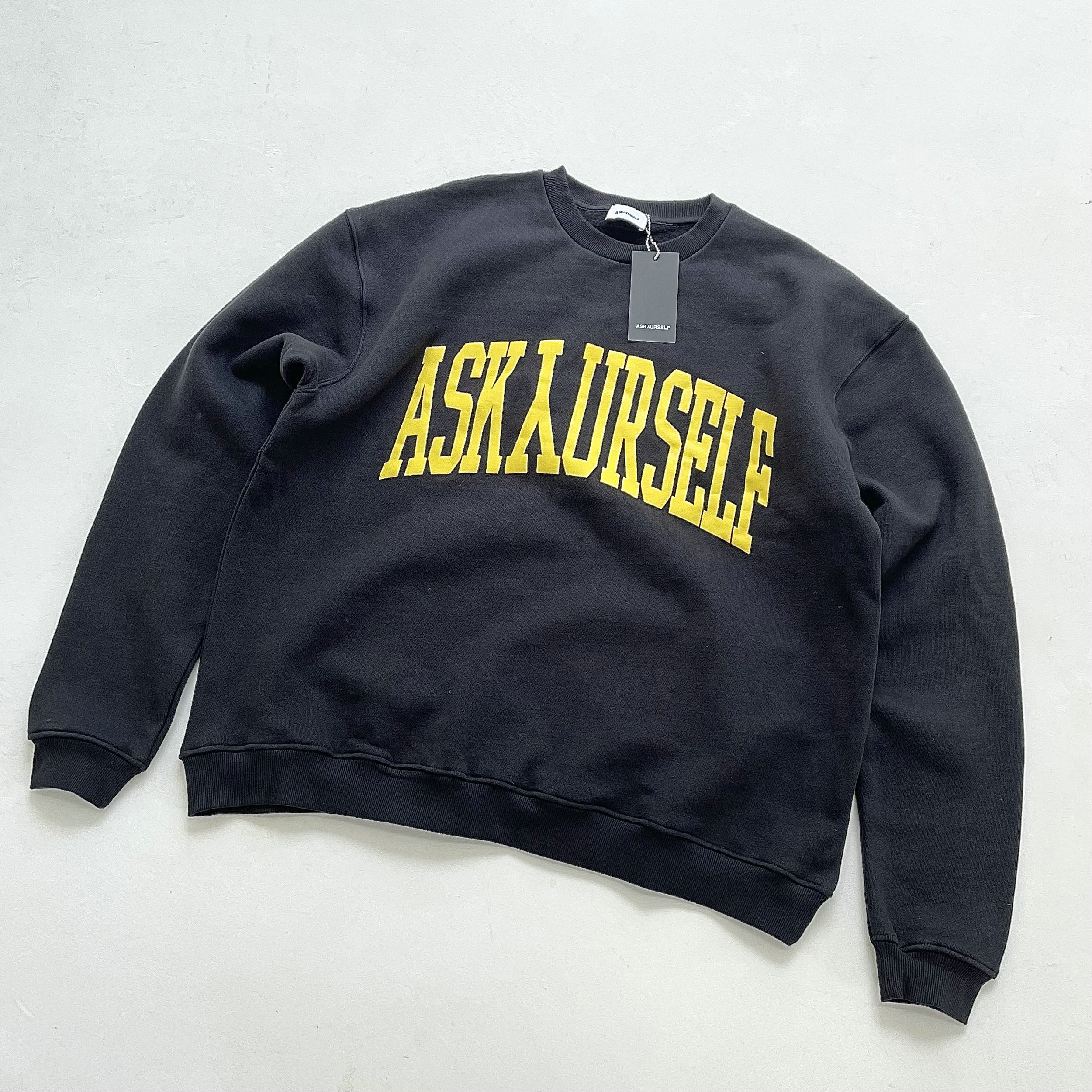 ASKYURSELF字母长袖卫衣