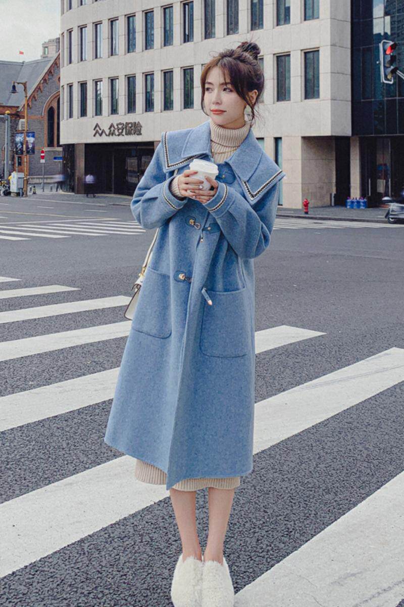 已出货226-858-P1852022冬季韩版修身毛呢外套女控价268,女装毛呢外套,惟卡贝娜