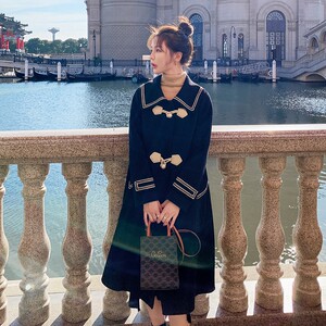 已出货226-819-P185  2024冬季韩身毛呢外套女 268图片