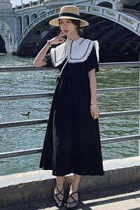 226-A70-P120 2022夏季新款中长款连衣裙 控价168图片