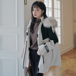 已出货226-888-P195  冬季新款水波纹兔毛内胆派克服外套 控278图片