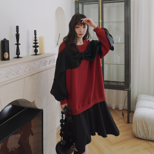 226-A29-P115  2022春季新款卫衣连衣裙女  控价168图片