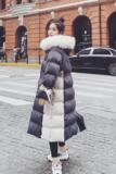 已出货226-K36-P1952022冬季格子中长款大毛领衣控价278，女装棉衣/棉服，惟卡贝娜