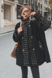 已出货226-K33-P1852022冬季新款羊羔毛拼接服控价268，女装棉衣/棉服，惟卡贝娜