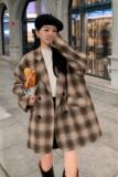 出货226-216-P1552022冬季韩版修身毛呢外套女控价238，女装毛呢外套，惟卡贝娜