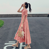 已出货226-A73-P1152024夏季新款中长款连衣裙女168，女装连衣裙，惟卡贝娜