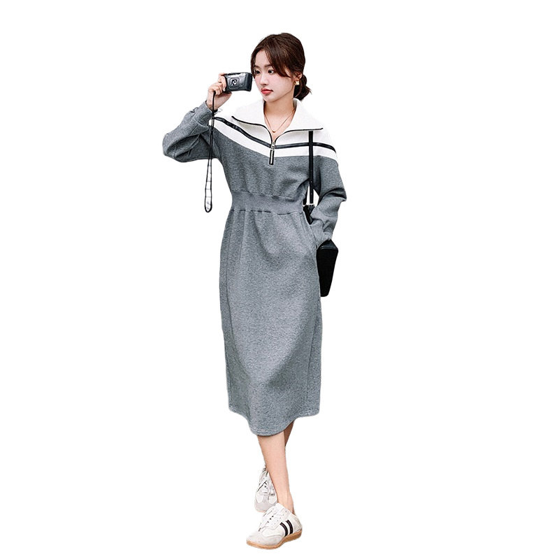 已出货226-A550-P1352024春季中长款卫连衣裙女188,女装卫衣/绒衫,惟卡贝娜