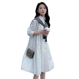 已出货（配围脖）226-A338-P1152024夏季新款连衣裙女168，女装连衣裙，惟卡贝娜