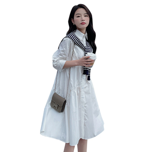 已出货（配围脖）226-A338-P115  2024夏季新款连衣裙女  168图片