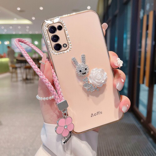 oppok7x硅胶时尚镶钻手机壳防摔