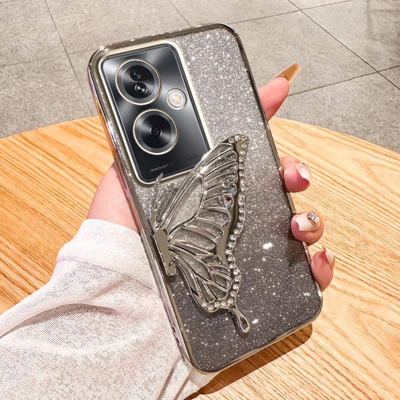 oppoa2手机壳全包防摔透明蝴蝶