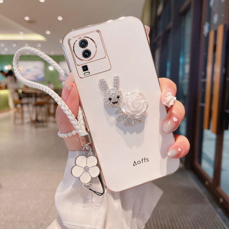 IQOOneo7se硅胶时尚镶钻手机壳