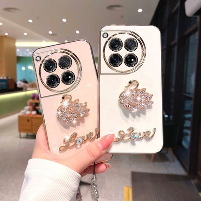 一加12硅胶时尚镶钻手机壳防摔