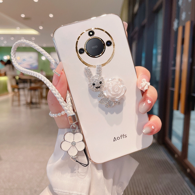 适用荣耀x50时尚镶钻手机壳防摔