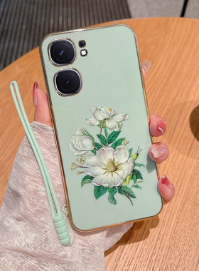 适用vivo iqooneo9手机壳iqoone09pro保护套iqqonoe9pr0防摔iq00neo9por茉莉花lqooneo九镜头全包V2338A软V23