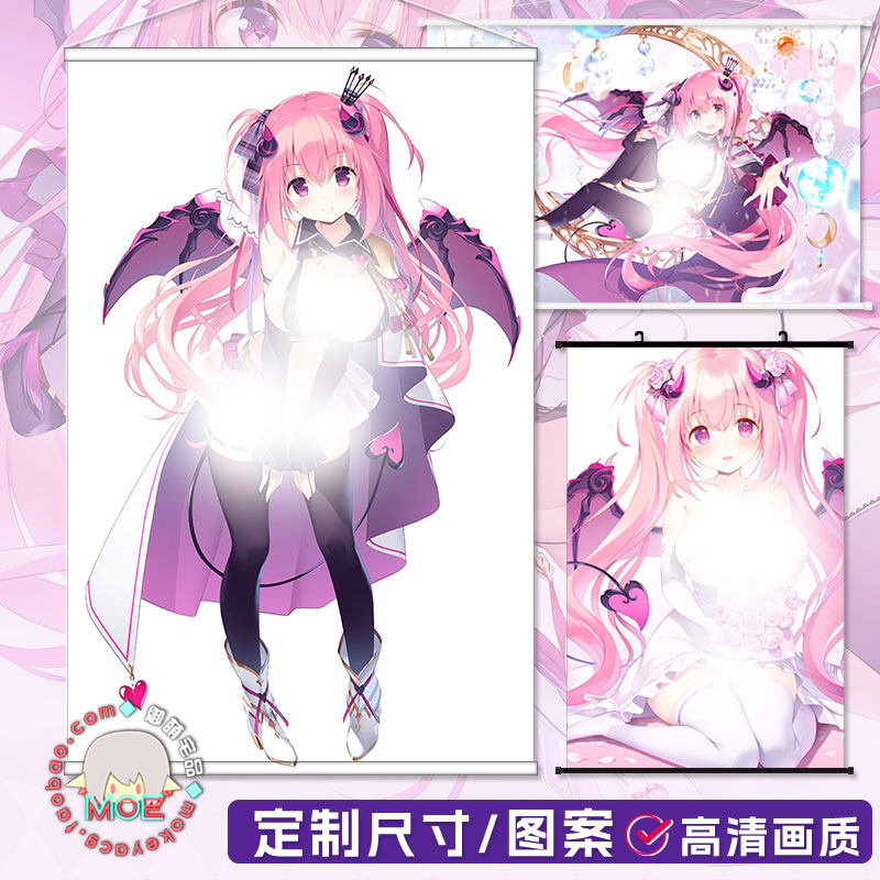 异想魅惑 安妮丽丝 美少女游戏周边日式贡缎包轴挂画墙贴海报定制