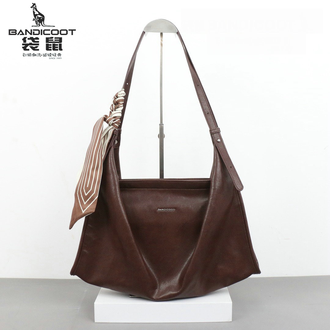 BANDICOOT软皮托特包大容量褶皱