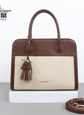 BANDICOOT袋鼠手提包女2025新款撞色百搭通勤包轻奢高级感巨好看