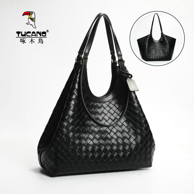 啄木鸟2026新款真皮托特包