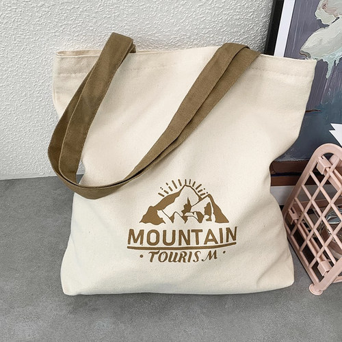 帆布包有拉链大容量日韩