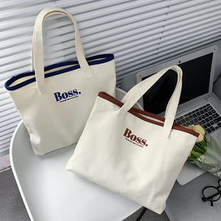 小号手提购物袋饭盒钥匙包上班族通勤学生上课补习小个子帆布包女