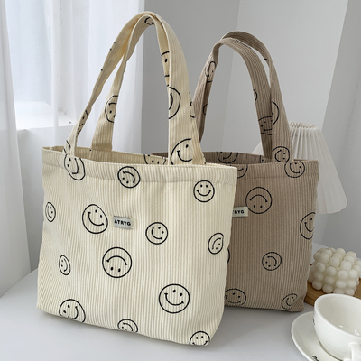 灯芯绒手提小包饭盒杂物袋手拎包