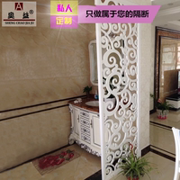 PVC雕花板隔断密度板镂空吊顶实木通花格客厅电视背景墙玄关屏风