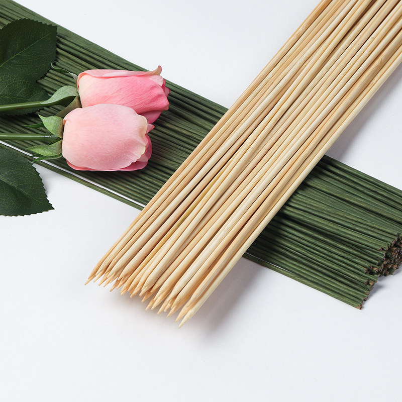 花艺竹签花杆铁丝鲜花零食棒棒糖果冻花束diy制作材料花店包花